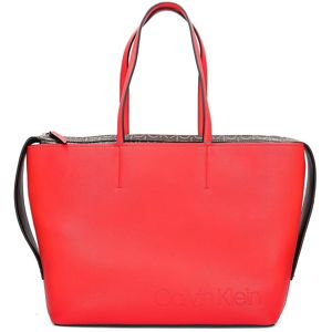 Calvin Klein dámská velká červená kabelka Shopper - OS (XA8)